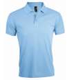 10571 Sol's Prime Poly/Cotton Piqué Polo Shirt sky blue colour image
